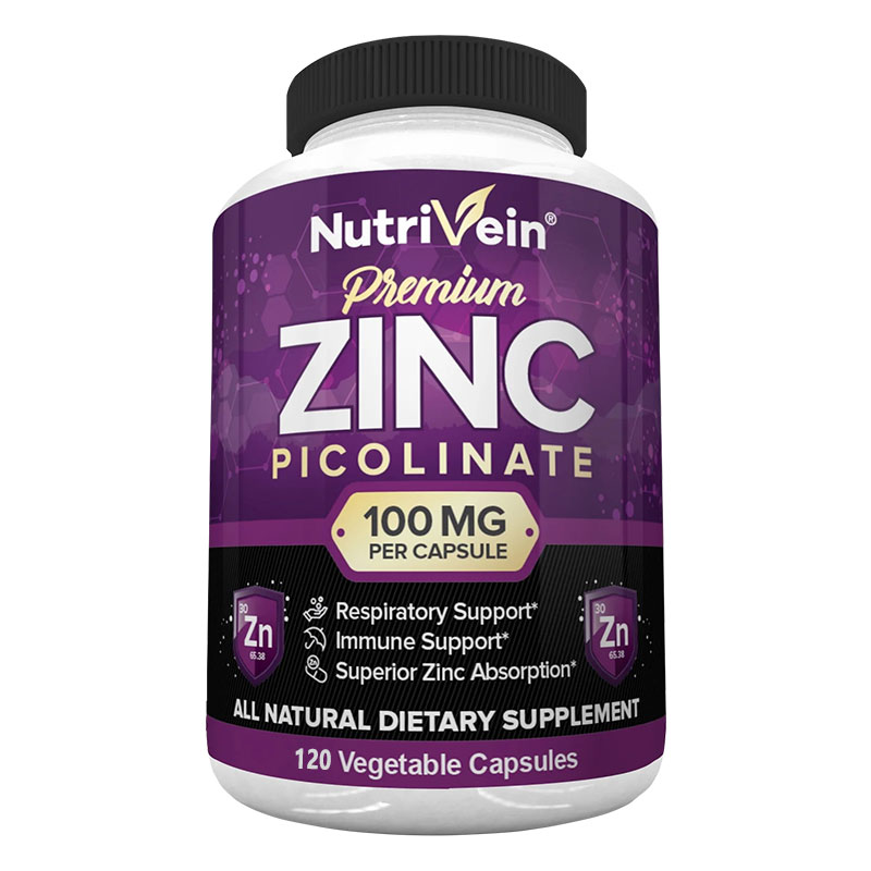 Hair Care Vitamin - Picolinato de zinc premium 100 mg:
