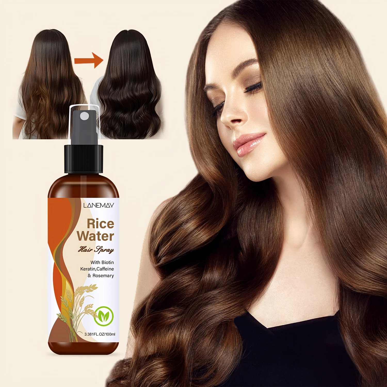 Hair Care Vitamin - Spray para el cabello con agua