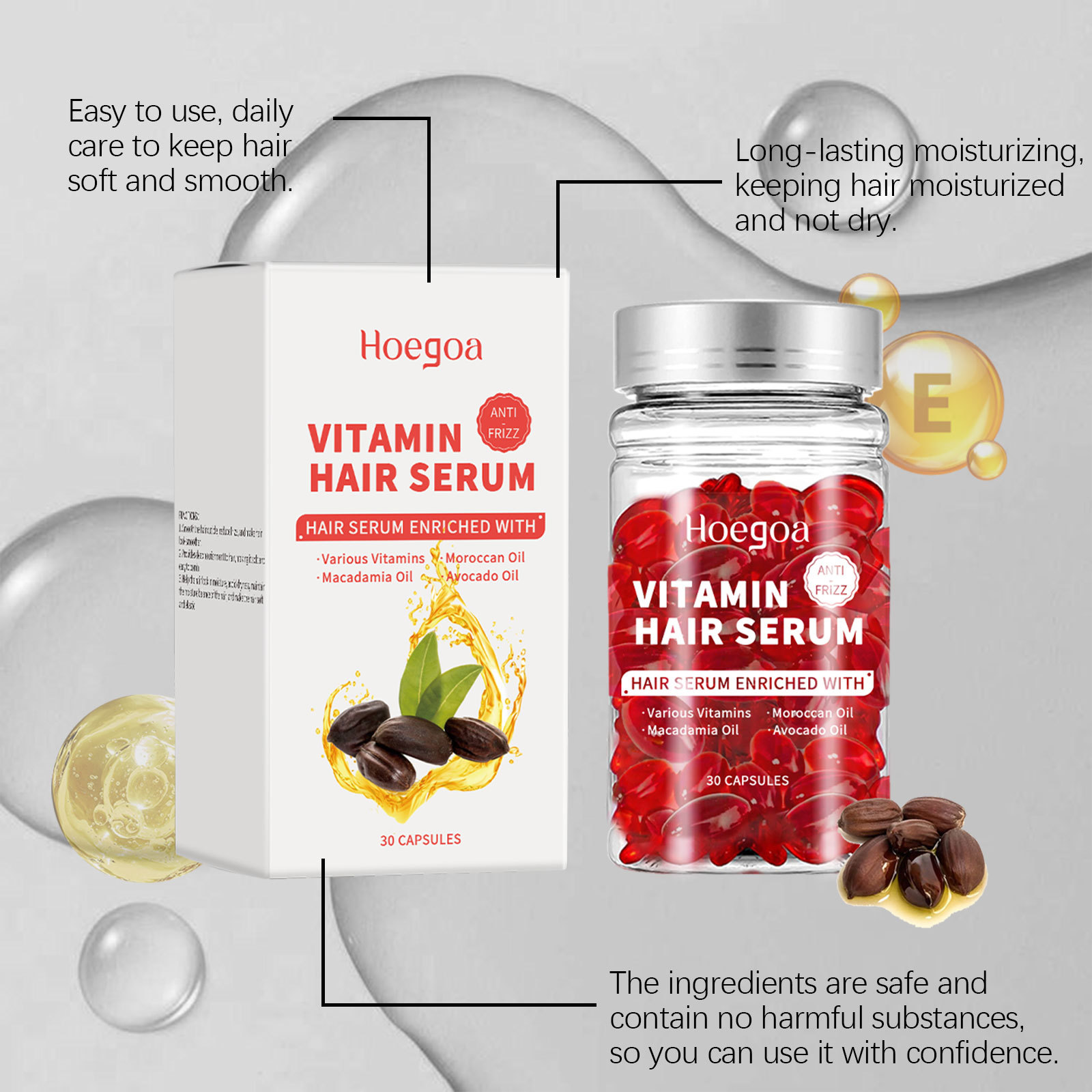 Hair Care Vitamin - Cápsulas de suero para el cuidado