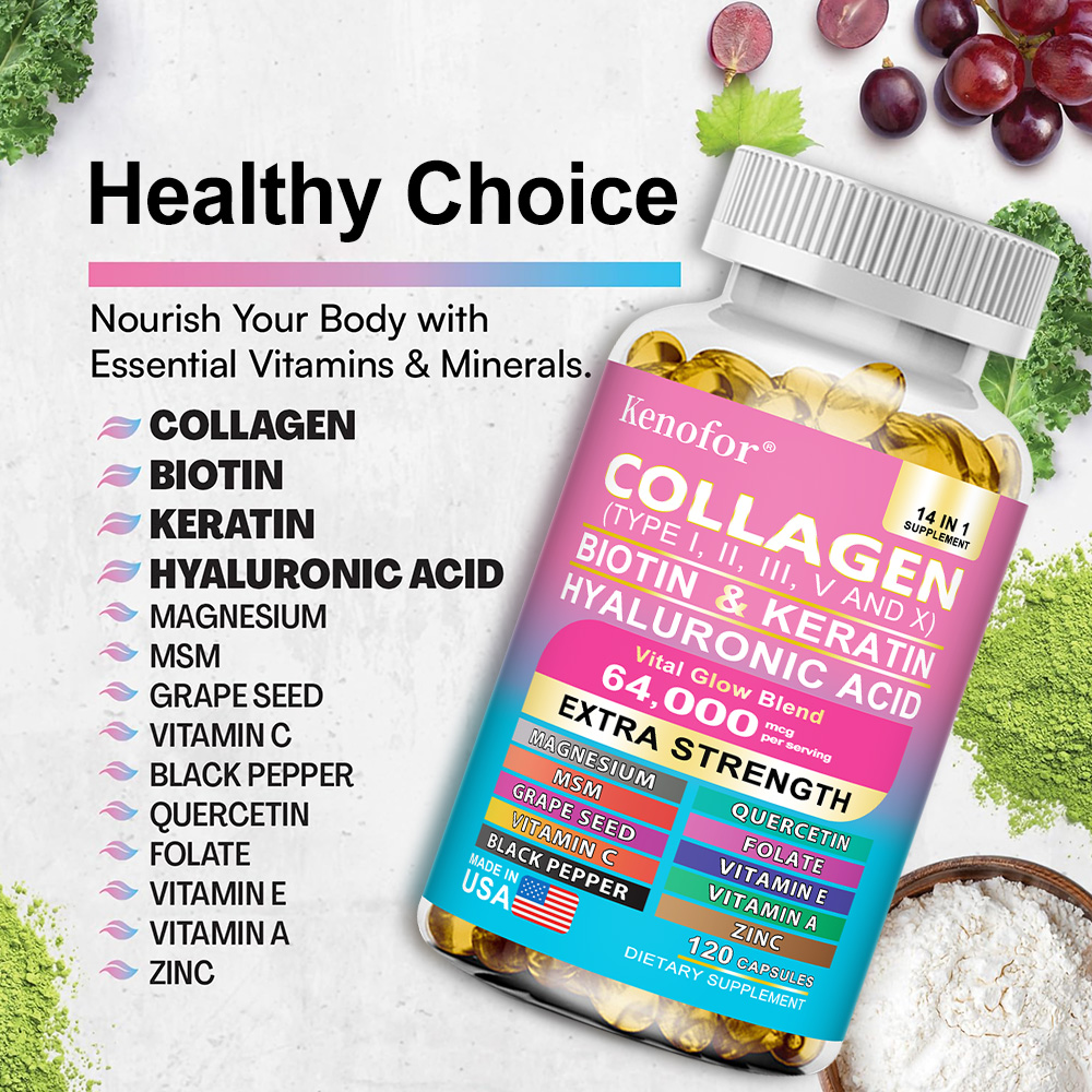 Cápsulas de colágeno complejas - Hair Care Vitamin reseña y precio