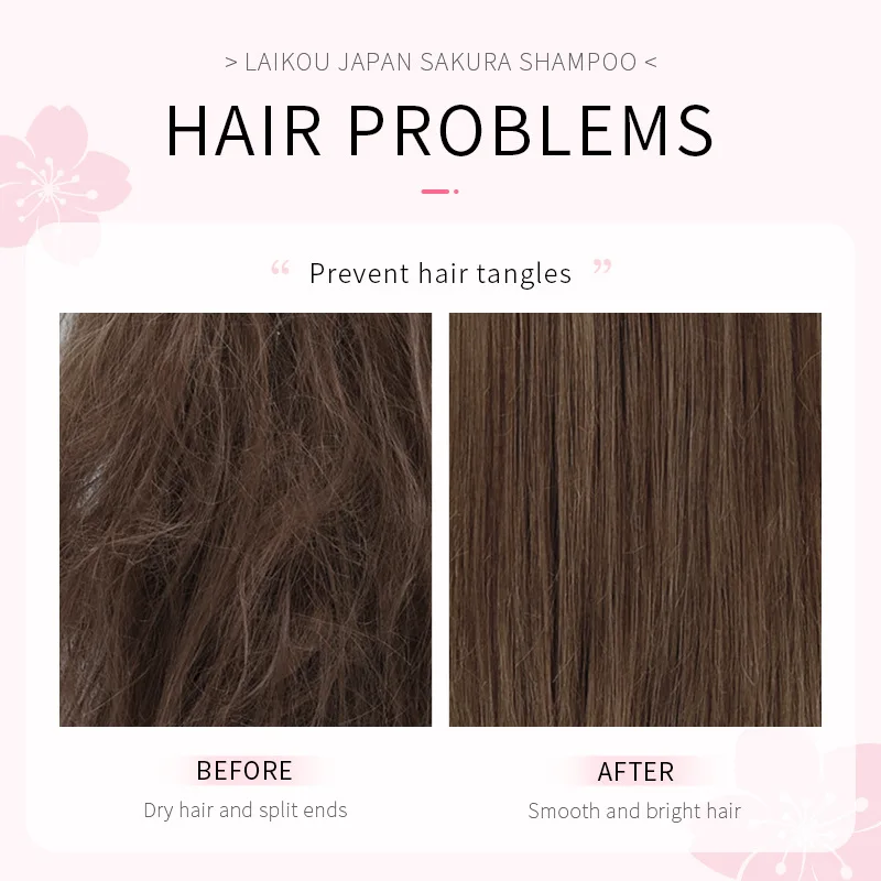 LAIKOU Japón Sakura champú rep - Hair Care Vitamin reseña y precio