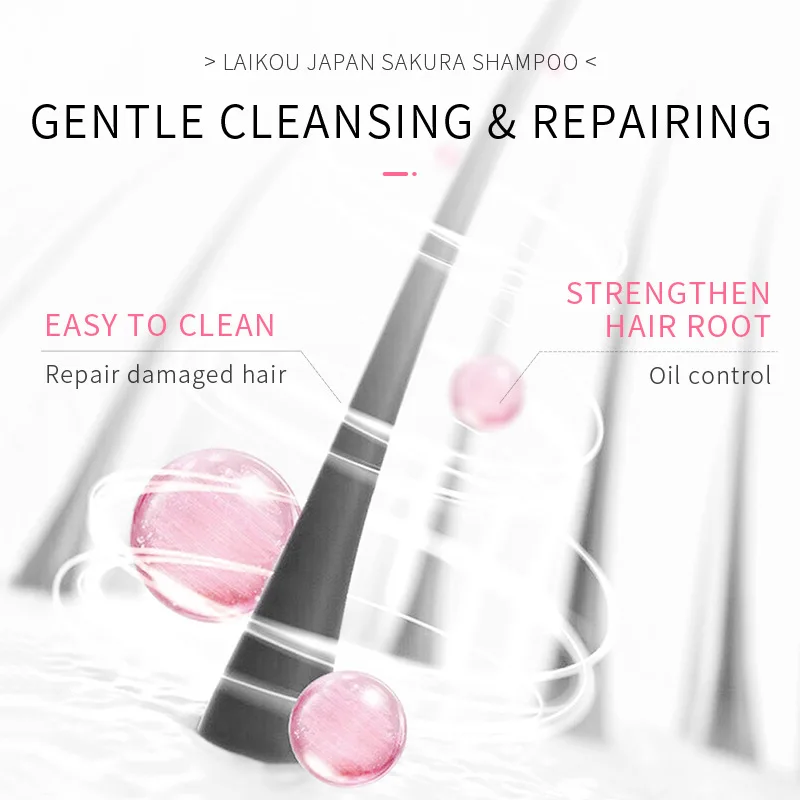 LAIKOU Japón Sakura champú rep - Hair Care Vitamin reseña y precio
