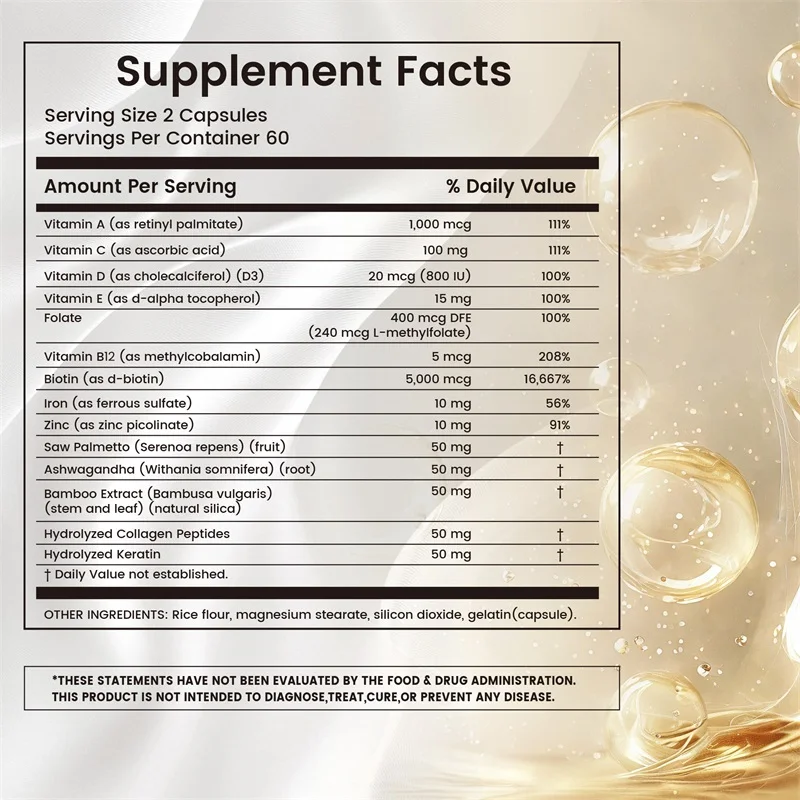 Vitaminas para el Cabello - Vi - Hair Care Vitamin reseña y precio