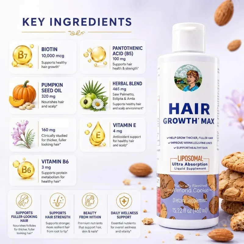 MAX Liposomal para el Crecimie - Hair Care Vitamin reseña y precio