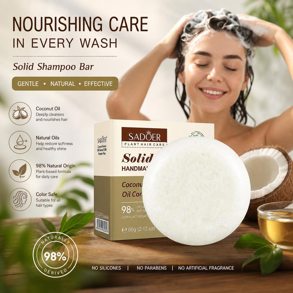 Barra de Champú Natural de Coc - Hair Care Dandruff reseña y precio