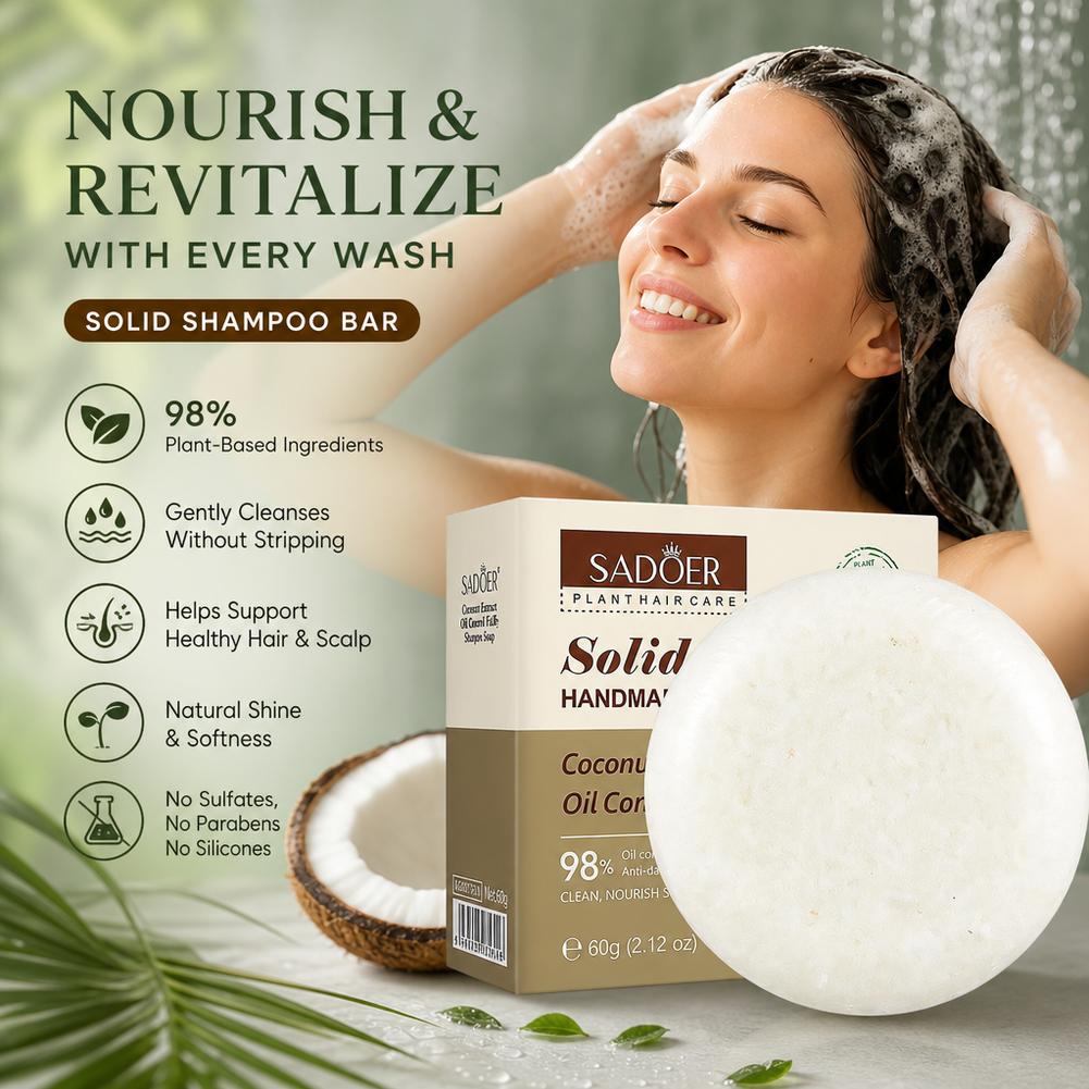 Barra de Champú Natural de Coc - Hair Care Dandruff reseña y precio
